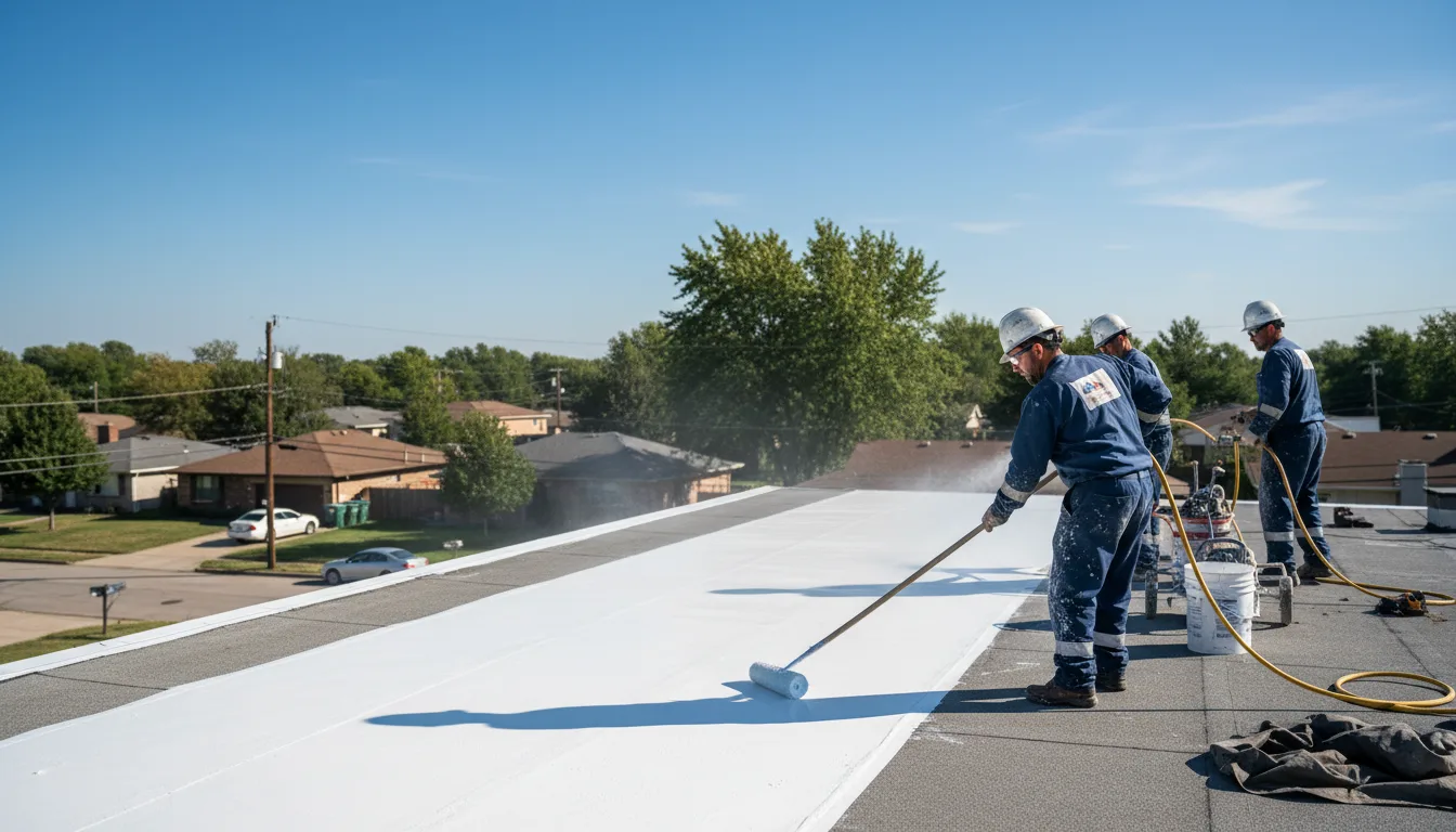 Commercial roof coating in Glade Spring, VA near me